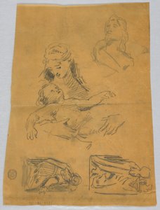 Schetsen van de Maagd en de Wijzen door Francis Augustus Lathrop