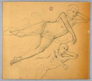 Studies van naaktfiguur