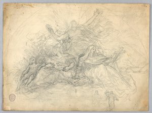 Studie voor Liefdadigheid, Geloof en Hoop door Francis Augustus Lathrop