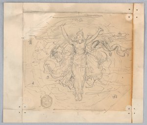 Studie voor "Zodiac" door Francis Augustus Lathrop