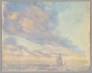 Studie van wolken, Rome, Italië