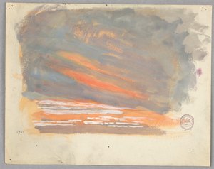 Studie van wolken, Rome, Italië door Francis Augustus Lathrop