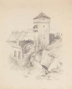 Toren in een Dorp door Francis Augustus Lathrop