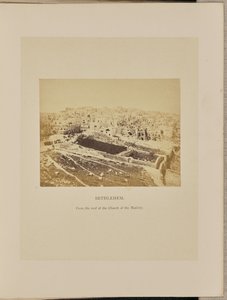 Bethlehem vanaf het dak van de Geboortekerk door Francis Bedford