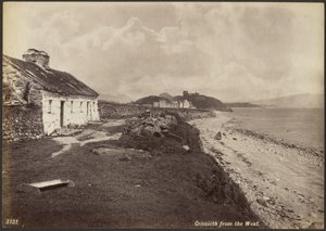 Criccieth vanuit het westen door Francis Bedford