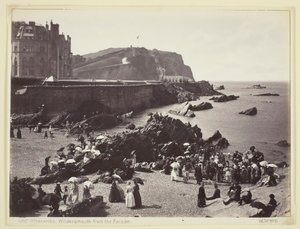 Ilfracombe, Wildersmouth vanaf de Parade, 1860-94 door Francis Bedford