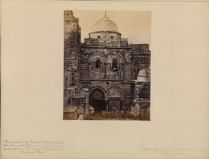 Jeruzalem - Gevel van de Kerk van het Heilig Graf door Francis Bedford