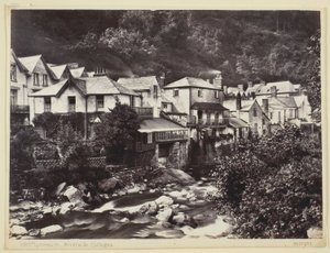 Lynmouth, rivieroeverhuisjes door Francis Bedford