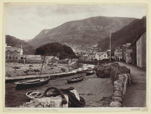 Lynmouth, Het Dorp vanaf de Kade door Francis Bedford