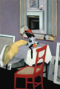Interieur (De rode stoel) door Francis Campbell Boileau Cadell