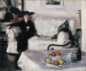 Interieur met figuur