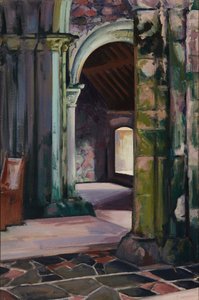 Iona Abbey, interieur door Francis Campbell Boileau Cadell