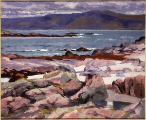Geluid van Iona, de Burg vanaf de noordkust door Francis Campbell Boileau Cadell