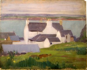 Het Atelier van de Kunstenaar, Iona, vanaf St. Columba Hotel door Francis Campbell Boileau Cadell