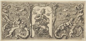 Smaak Gustus, uit Quinque Sensuum Vijf Zintuigen door Francis Cleyn