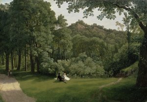 Uitzicht op Blaise Castle Woods door Francis Danby