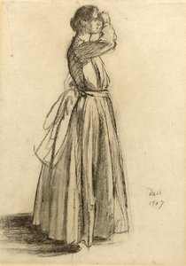 Studie van een vrouw door Francis Dodd