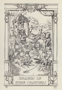 Een ander boek met verzen voor kinderen: Balladen van domme wezens (litho) door Francis Donkin Bedford