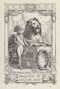Een ander boek met verzen voor kinderen: Balladen van matrozen (litho) door Francis Donkin Bedford