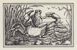 Een ander boek met verzen voor kinderen: Krab en kikker (litho) door Francis Donkin Bedford