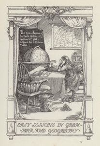 Een ander boek met verzen voor kinderen: Eenvoudige lessen in grammatica en aardrijkskunde (litho) door Francis Donkin Bedford