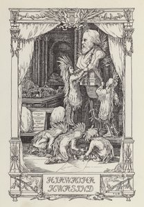 Een ander boek met verzen voor kinderen: Hiawatha Kwasind (litho) door Francis Donkin Bedford