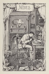 Een ander boek met verzen voor kinderen: Aantekeningen (litho) door Francis Donkin Bedford