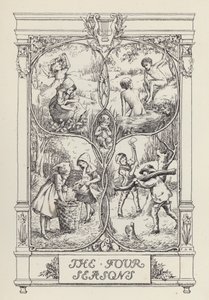 Een ander boek met verzen voor kinderen: De vier seizoenen (litho) door Francis Donkin Bedford