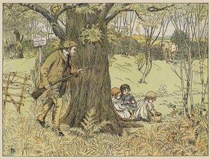 Game-Keeper (kleurenlitho) door Francis Donkin Bedford