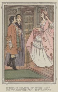 Illustratie voor De geschiedenis van Henry Esmond (kleurenlitho) door Francis Donkin Bedford
