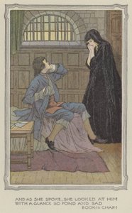 Illustratie voor De geschiedenis van Henry Esmond (kleurenlitho) door Francis Donkin Bedford