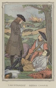 Illustratie voor De geschiedenis van Henry Esmond (kleurenlitho) door Francis Donkin Bedford