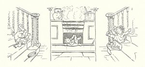 Illustratie voor De Magische Visgraat van Charles Dickens (litho) door Francis Donkin Bedford
