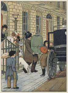 Londen: Homeward Bound! (kleurenlitho) door Francis Donkin Bedford