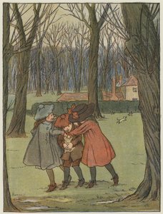 Londen: In Kensington Gardens (kleurenlitho) door Francis Donkin Bedford