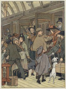 Londen: Londen Terminus (kleurenlitho)