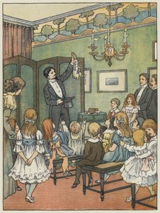 Londen: The Party (kleurenlitho) door Francis Donkin Bedford