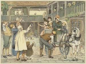 Ostler (kleurenlitho) door Francis Donkin Bedford