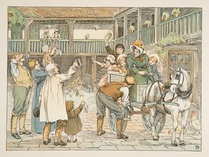 De Ostler, uit Vier en twintig Toilers, pub. 1900 (kleurenlitho) door Francis Donkin Bedford