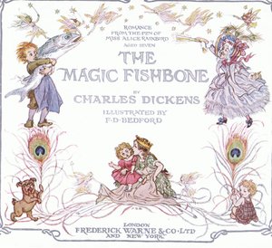 Titelpagina, van The Magic Fishbone pub.by Warne  Co, c.1940 (kleurenlitho) door Francis Donkin Bedford