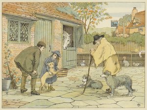 Dierenarts (kleurenlitho) door Francis Donkin Bedford