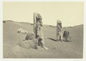 Kolossen en Sfinx bij Wady Saboua, Nubië