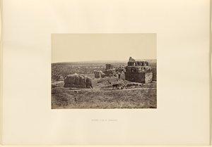 Damascus in de verte door Francis Frith