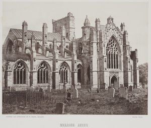 Melrose Abbey, c.1857