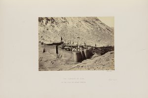 Het klooster van Sinaï, aan de voet van de berg Horeb door Francis Frith