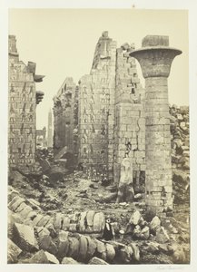 Het hof van Shishak, 1857 door Francis Frith