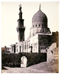 De moskee van de emir, Achur, Caïro door Francis Frith