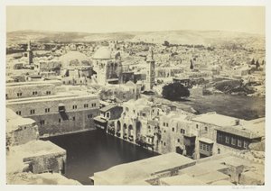 Het zwembad van Hizkia, vanaf de toren van Hippicus, Jeruzalem