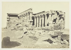 De tempel van Maharaka, Nubië door Francis Frith