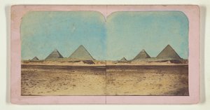 Drei Pyramiden door Francis Frith